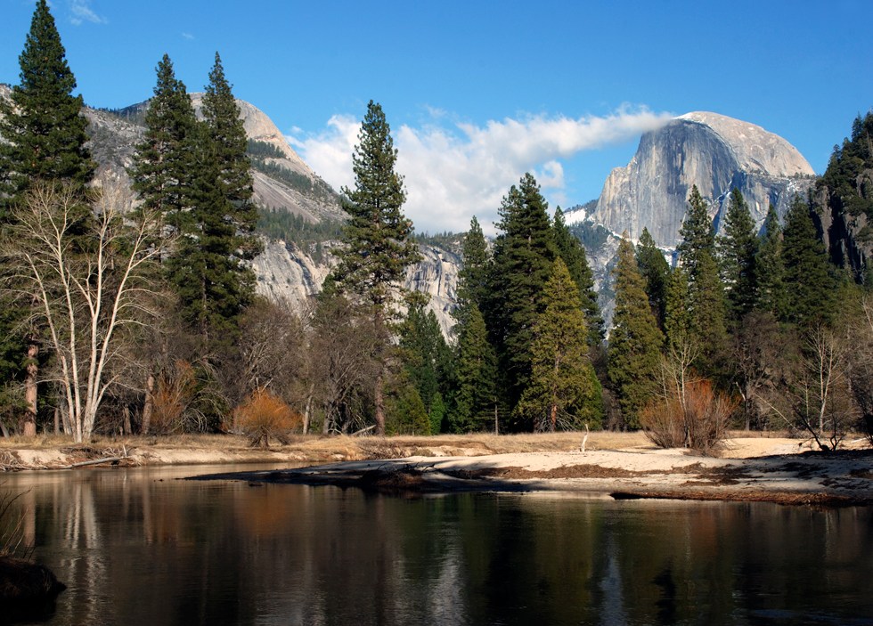 Half Dome and the Merced river