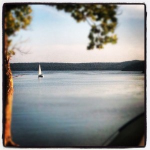 I was sitting out by Lake Tenkiller on Sunday morning before the 4th.