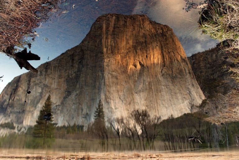 Reflection of El Captain in the Merced