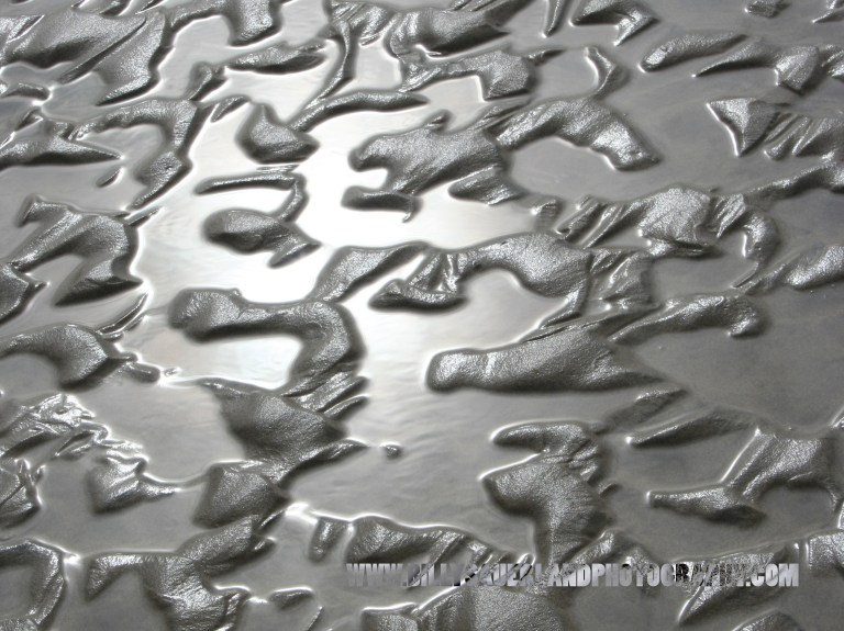 Ripples in the sand on Canon Beach in Canon Beach, OR.