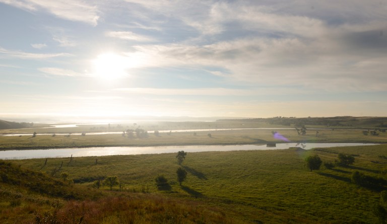 Tributaries to the Missouri River and the Standing Rock reservation and the #nodapl protector's camp in North Dakota